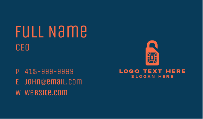 Sim Card Lock Business Card Image Preview