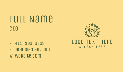 Nature Trophy Award Business Card Image Preview