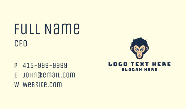 Gaming Monkey Avatar  Business Card Design Image Preview