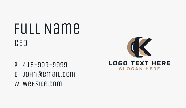 Creative Agency Letter K Business Card Design Image Preview