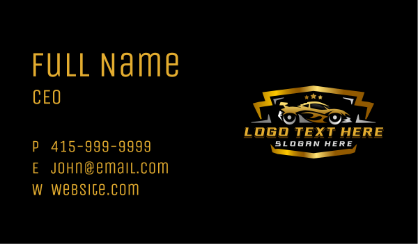 Car Garage Detailing Business Card Design Image Preview