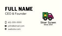 Fruit Delivery Truck Business Card Image Preview