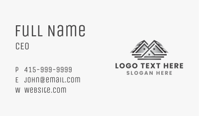Residential Roof Builder Business Card Image Preview