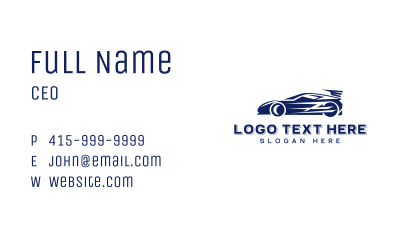 Transport Sports Car Business Card Image Preview
