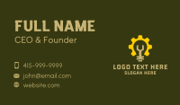 Mechanical Light Bulb  Business Card Preview