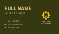 Mechanical Light Bulb  Business Card Image Preview