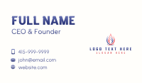 Heating Cooling HVAC Business Card Preview