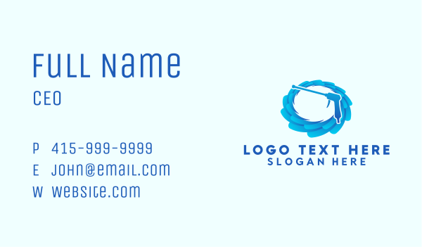 Aqua Water Cleaner Business Card Design Image Preview