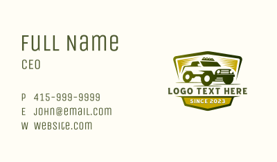 Off Road Vehicle Racing  Business Card Image Preview