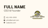 Bulldozer Industrial Machinery Business Card Design