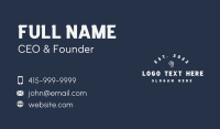 White Fist Wordmark Business Card Image Preview