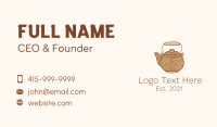 Cute Kettle Teapot Business Card Image Preview