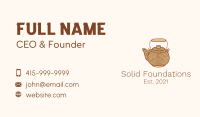 Cute Kettle Teapot Business Card Image Preview