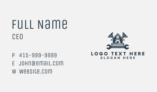 Faucet House Plumbing  Business Card Design Image Preview