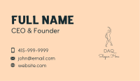 Monoline Ballet Performer Business Card Image Preview