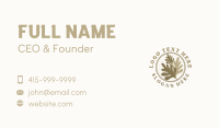 Rustic Leaf Plant Business Card Design