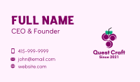 Grape Fruit Juice  Business Card Image Preview