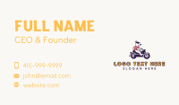 Dog Motorcycle Biker Business Card Image Preview