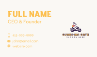 Dog Motorcycle Biker Business Card Design