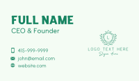 Natural Crown Shield Letter Business Card Image Preview