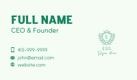 Natural Crown Shield Letter Business Card Image Preview