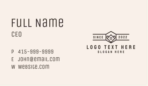 House Real Estate Business Card Design Image Preview