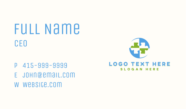 Learning Kids Puzzle Business Card Design Image Preview