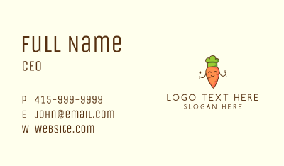 Carrot Chef Restaurant  Business Card Image Preview