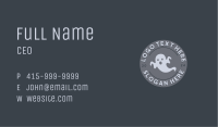 Scary Halloween Ghost Business Card Image Preview