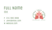 Floral Lungs Healthcare Business Card Image Preview