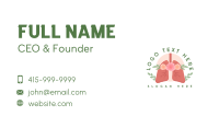Floral Lungs Healthcare Business Card Image Preview