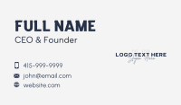 Signature Brand Wordmark  Business Card Image Preview