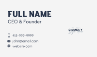 Signature Brand Wordmark  Business Card Image Preview