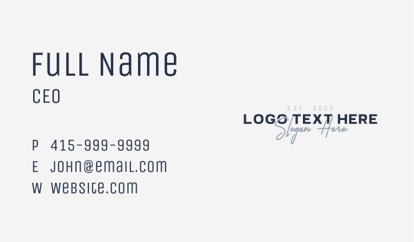 Signature Brand Wordmark  Business Card Design Image Preview