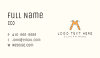 Construction Letter M Business Card Image Preview