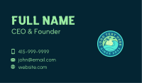 Tropical Surfing Wave Business Card Image Preview