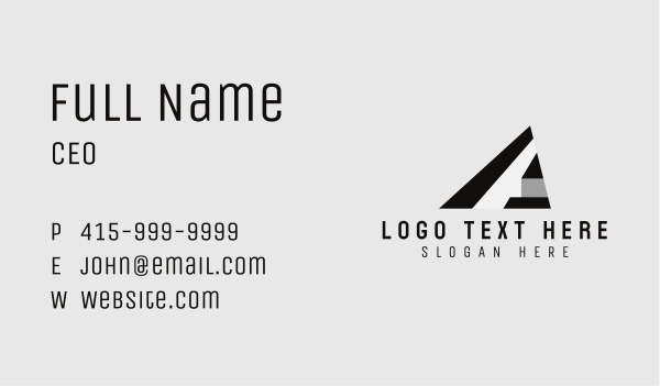 Generic Business Letter A Business Card Design Image Preview