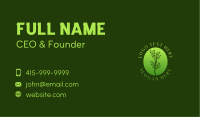 Simple Organic Plant  Business Card Design