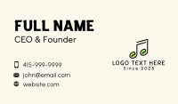 Organic Seed Music Note Business Card Image Preview