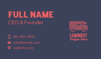 Red Truck Stripe Business Card Image Preview