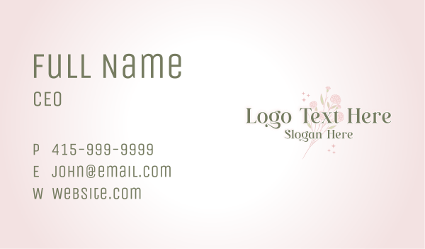 Aromatic Flower Garden Business Card Design Image Preview