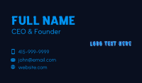 Playful Neon Gamer  Business Card Image Preview