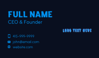 Playful Neon Gamer  Business Card Design