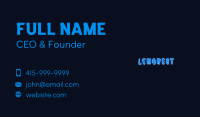 Playful Neon Gamer  Business Card Image Preview