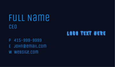 Playful Neon Gamer  Business Card Image Preview