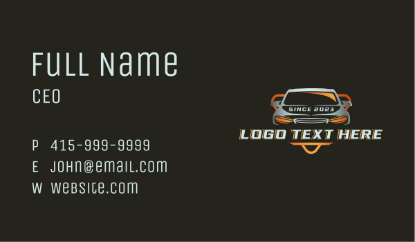 Car Automotive Detailing Business Card Design Image Preview