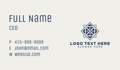 Floor Tile Pavement Business Card Image Preview