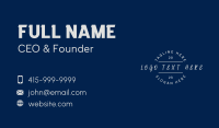 Generic Handwriting Style Wordmark Business Card Image Preview