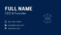 Generic Handwriting Style Wordmark Business Card Design