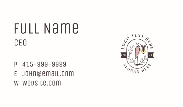 Stork Bird Gift Business Card Design Image Preview